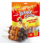 Multi-Flavor Kabob Dog Snacks, Dog Kabobs, Made with Chicken, Duck, Beef, Sweet Potato and Pumpkin, Rawhide Sticks for Dogs