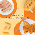 Dog Rawhide Chews for Aggressive Chewers, Dog Chews Long Lasting Treats for Medium and Large Dogs, with Real Chicken Treats Inside, 4 Count