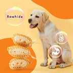 Dog Rawhide Chews for Aggressive Chewers, Dog Chews Long Lasting Treats for Medium and Large Dogs, with Real Chicken Treats Inside, 4 Count