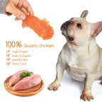 Dog Treats Chicken Jerky Training Treats, Slow Roasted Snacks for Medium and Large Dogs Chewy Treats 10.6 Ounce (Chicken Jerky)