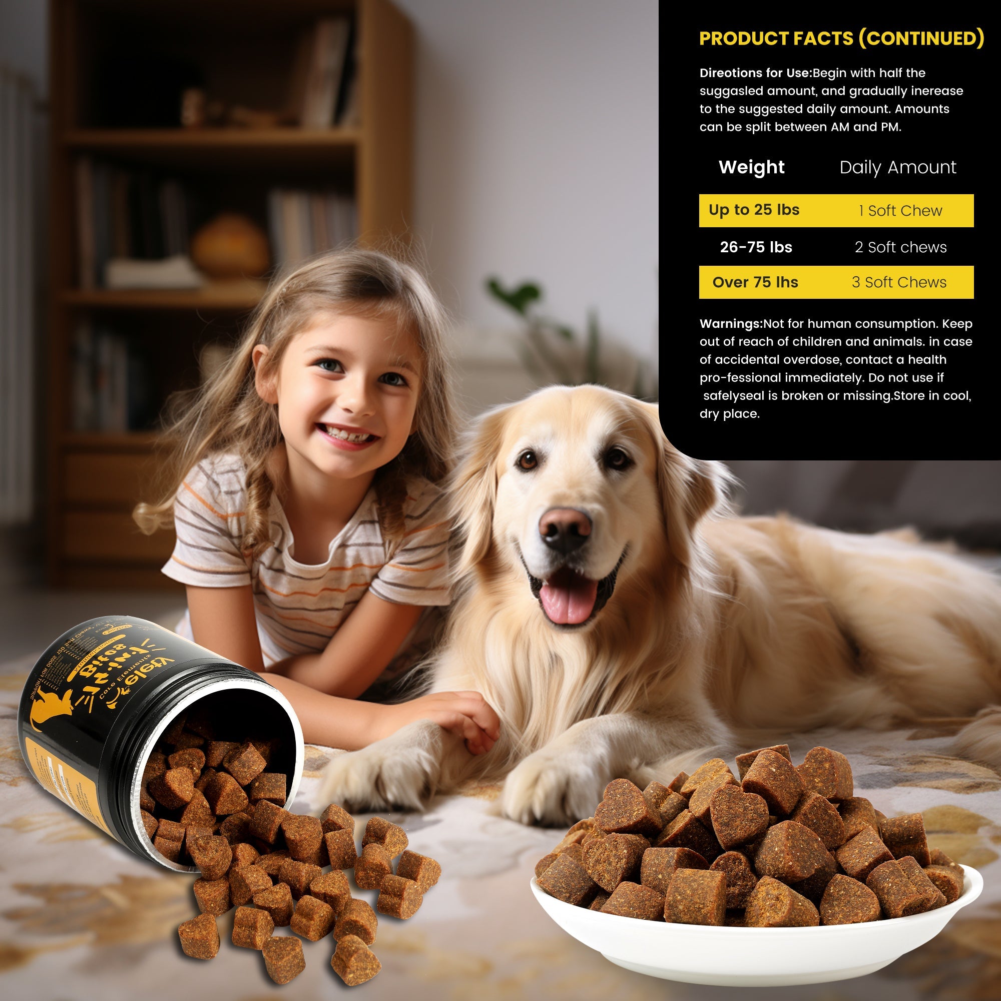 Helety Pet 14-in-1 Multivitamin 120 Soft Chews for Dogs