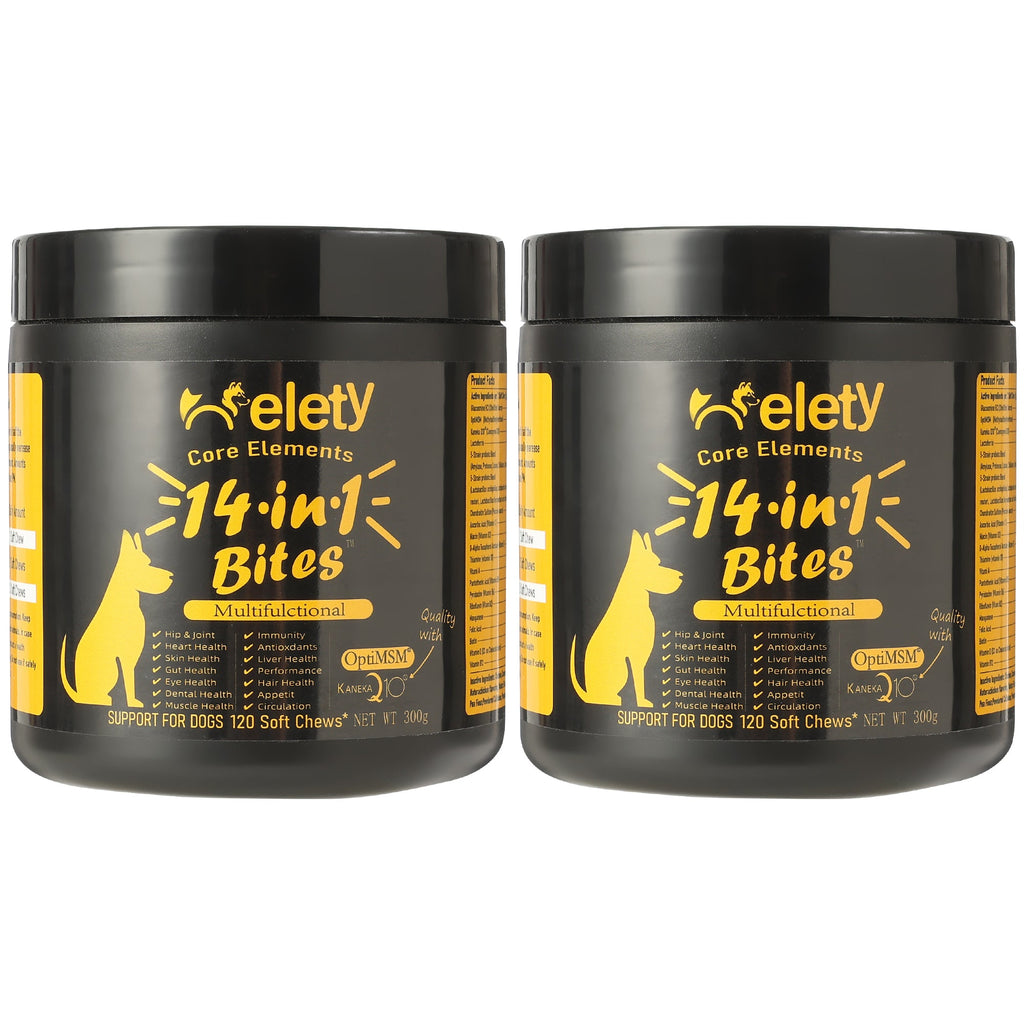 Helety Pet 14-in-1 Multivitamin 120 Soft Chews for Dogs