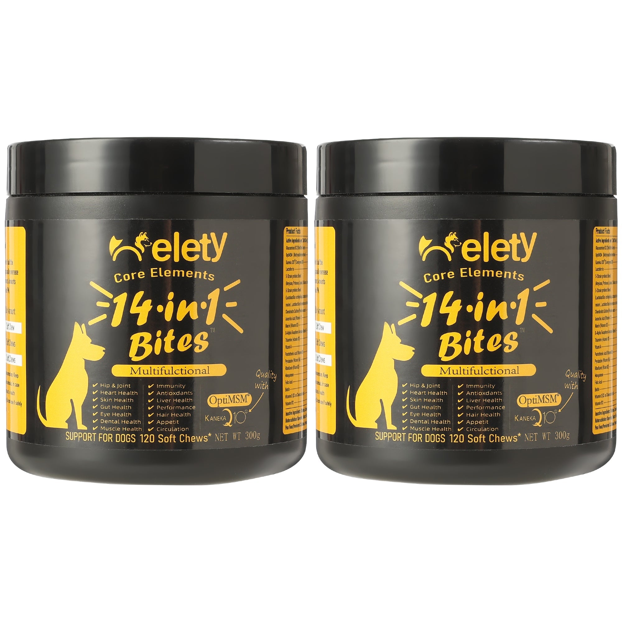 Helety Pet 14-in-1 Multivitamin 120 Soft Chews for Dogs