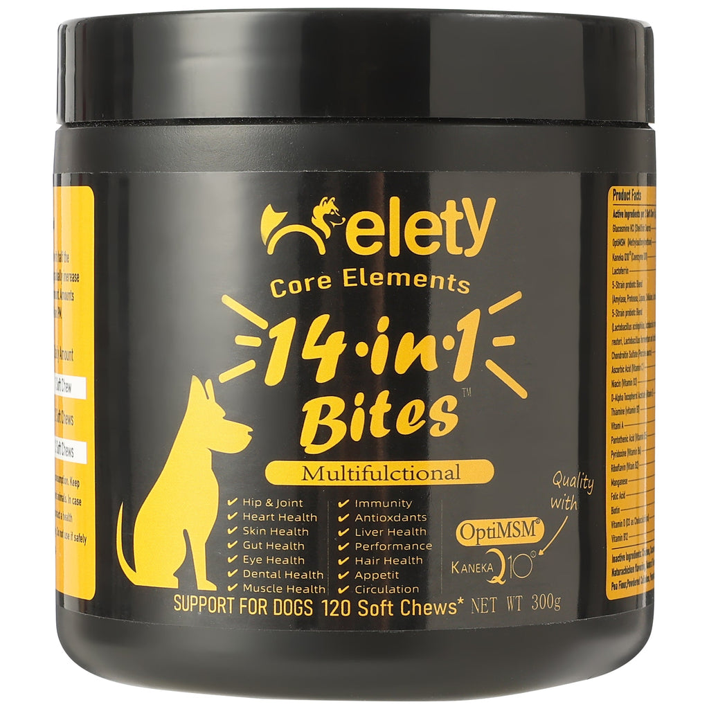 Helety Pet 14-in-1 Multivitamin 120 Soft Chews for Dogs