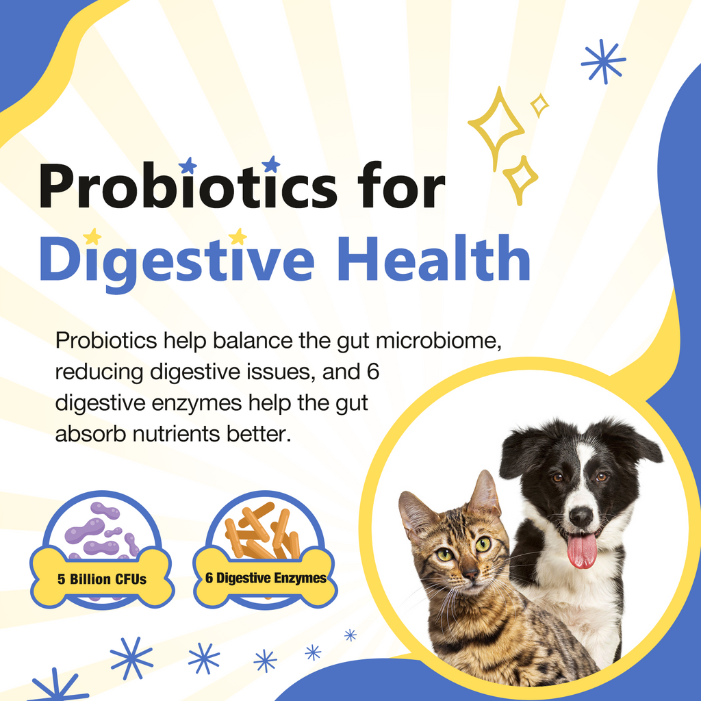 Dog 12-in-1 Multivitamin with Glucosamine 220mg, Probiotics 5B CFUs & Digestive Enzymes, 120 Freeze-Dried Chews