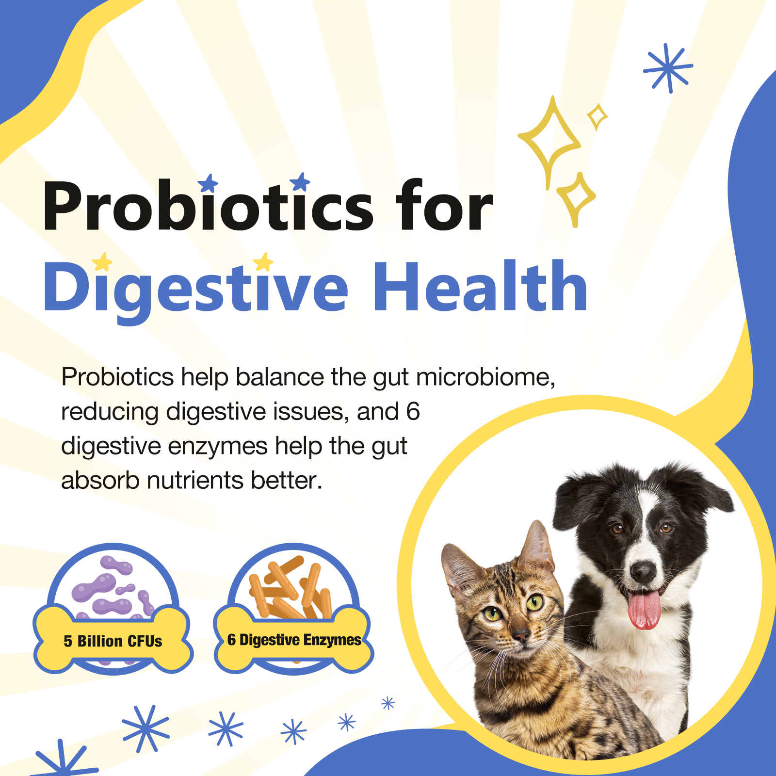 Dog 12-in-1 Multivitamin with Glucosamine 220mg, Probiotics 5B CFUs & Digestive Enzymes, 120 Freeze-Dried Chews