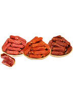 Helety Meat Sausage Dog Treats, Chicken Duck Beef 3 Flavors, Soft Chewy Snacks, Dog Training Treats
