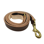 Plain Leather Dog Leashes