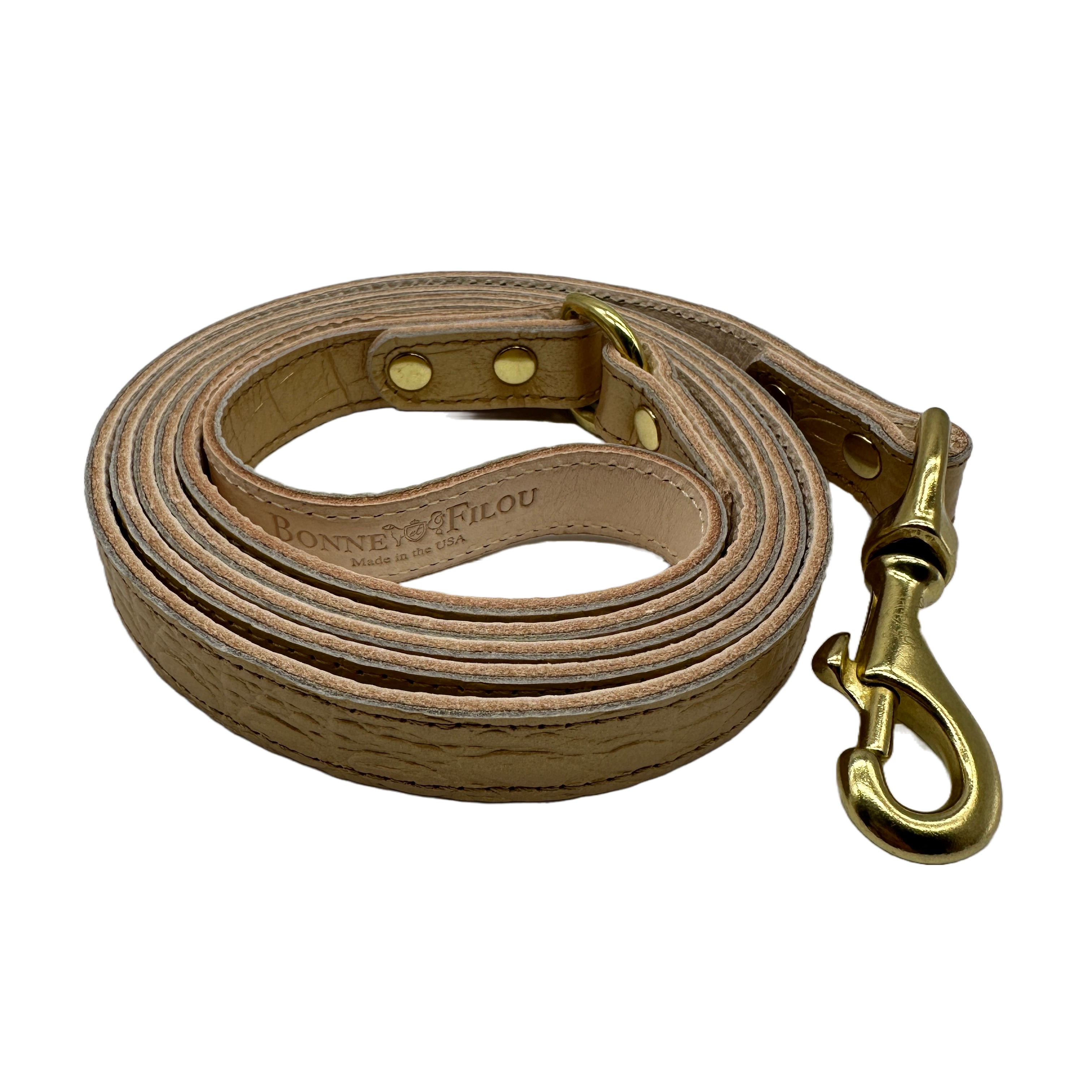 Croc Leather Dog Leashes