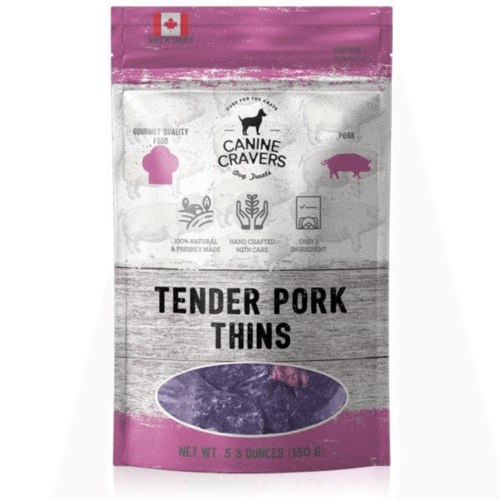 Tender Pork Thins - Premium All-Natural Dog Treats