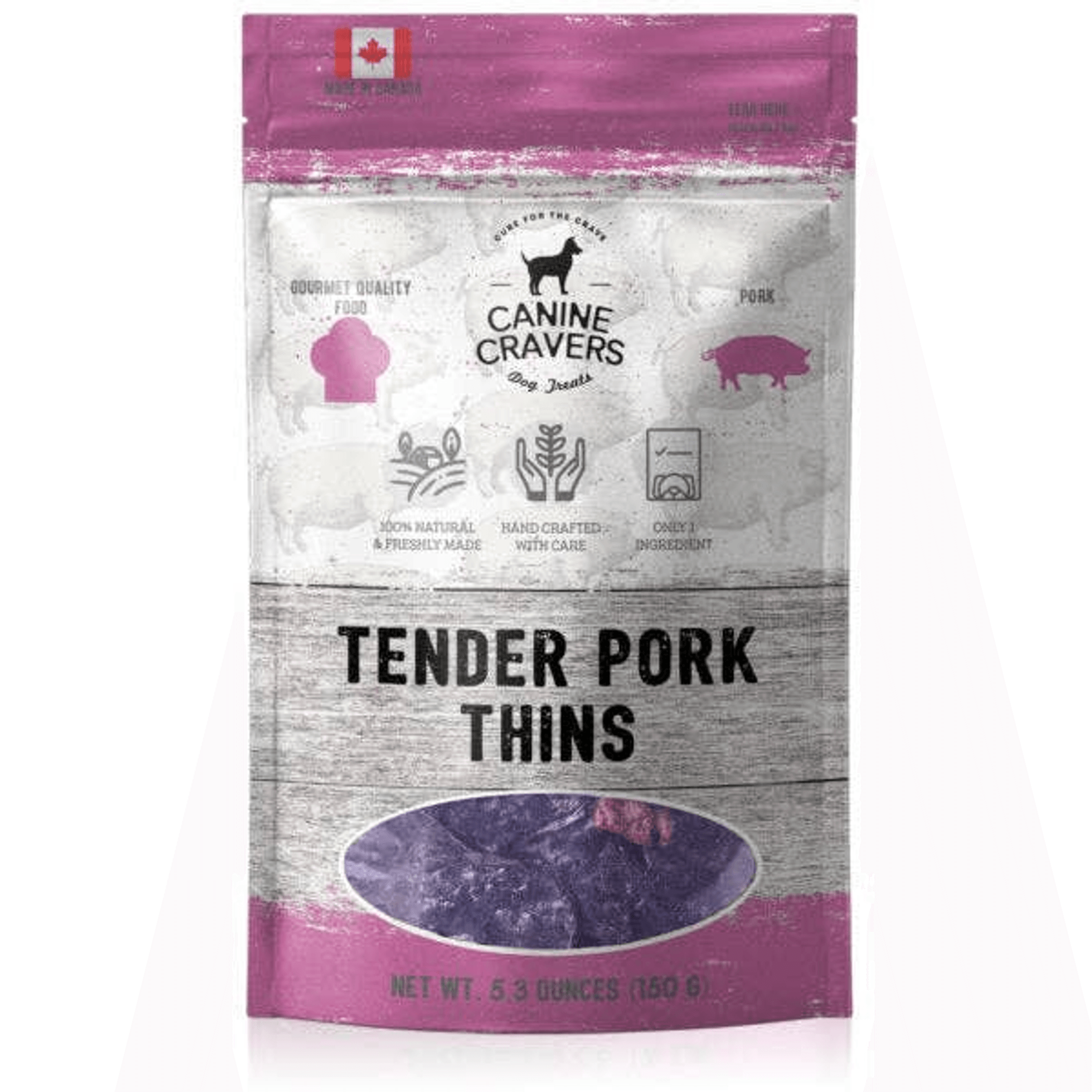 Tender Pork Thins - Premium All-Natural Dog Treats