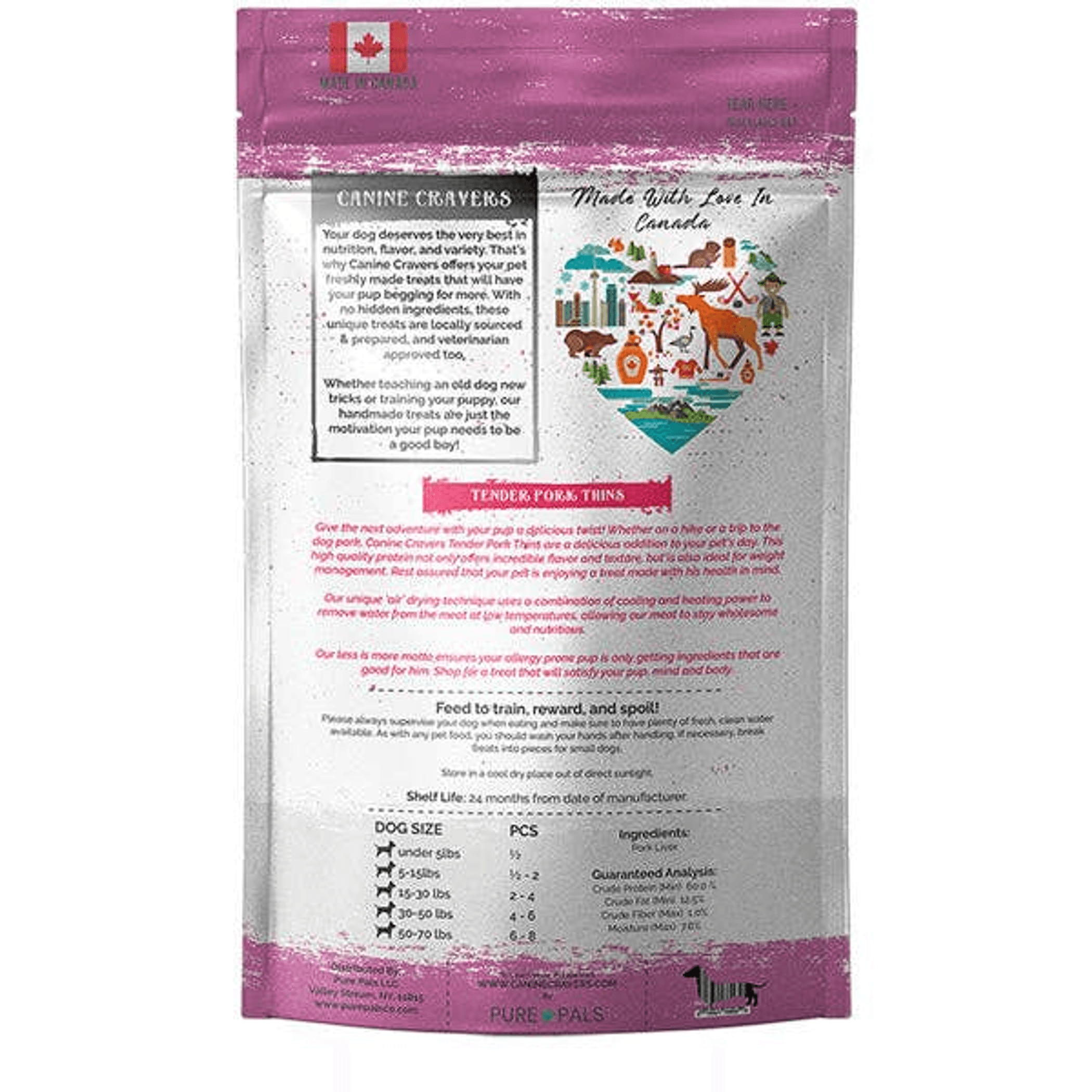Tender Pork Thins - Premium All-Natural Dog Treats