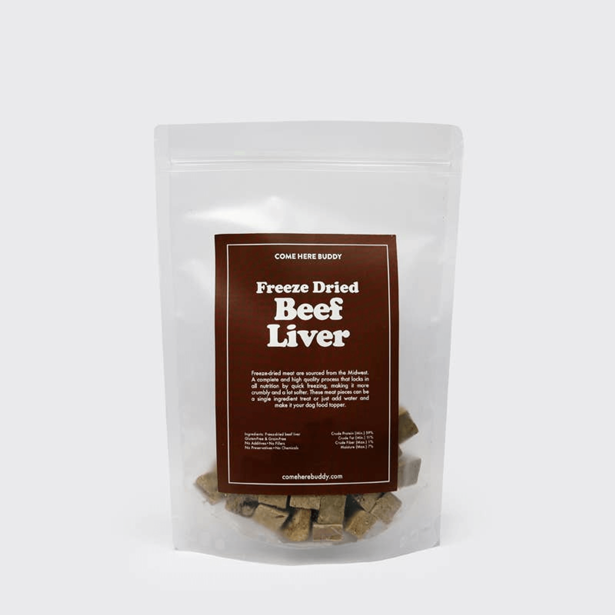 Premium Freeze-Dried Beef Liver Dog Treats - 4oz Natural Nutrition