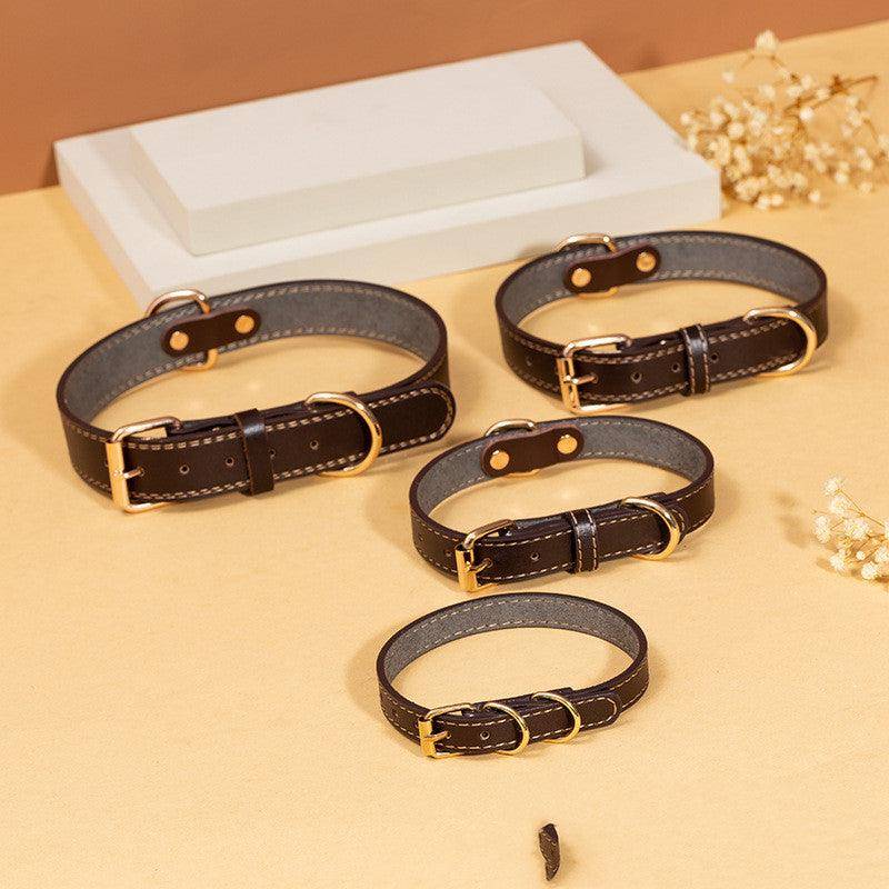 Rugged Leather Dog Collar