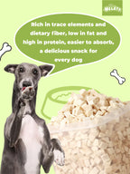 HELETY Freeze Dried Chicken Nuggets Dog Treats, Crumble as Meal Topper for Pets, Single Ingredient, High Protein
