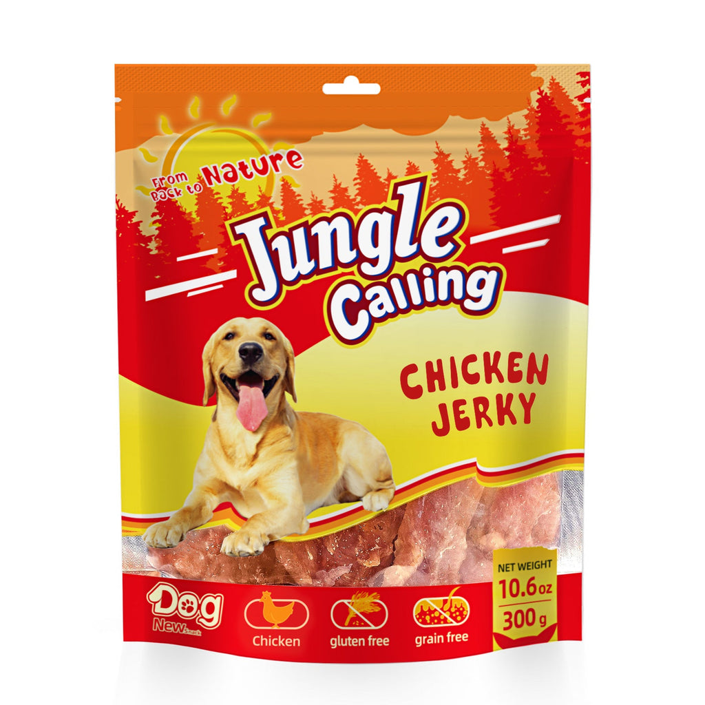Dog Treats Chicken Jerky Training Treats, Slow Roasted Snacks for Medium and Large Dogs Chewy Treats 10.6 Ounce (Chicken Jerky)