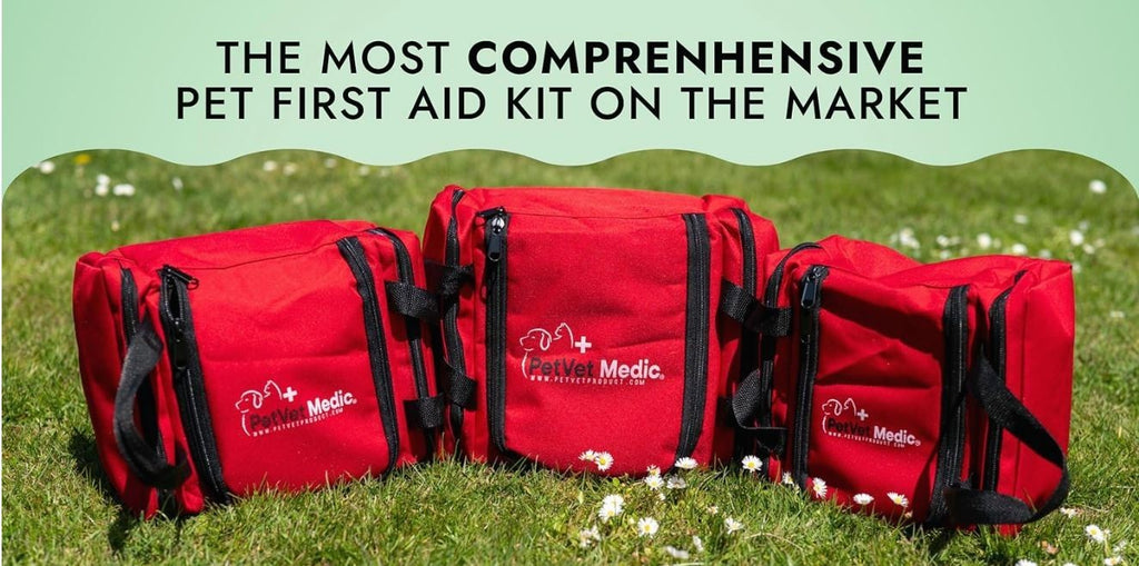 PetVet Medic® Large Pet First Aid Kit – 120+ Piece Dog & Cat Emergency Kit with Veterinarian-Curated Supplies & First Aid Guide