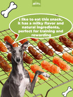 Helety Meat Sausage Dog Treats, Chicken Duck Beef 3 Flavors, Soft Chewy Snacks, Dog Training Treats