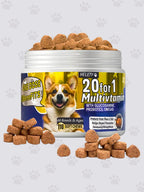 Helety 20 for 1 Dog Multivitamin with Box, Probiotics & Digestive Enzymes for Gut Health, Glucosamine & Chondroitin &Omega 3, Complete Supplement for Homemade Dog Food,Joint & Skin & Immune Support