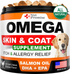 Dog Skin & Coat Supplement, Omega 3 and fish oil