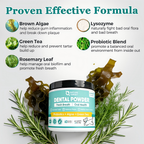 Dog Dental Powder with Probiotics, Brown Algae & Green Tea, 180g / 60 Scoops