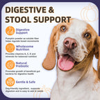 Dog Probiotics 6B CFUs 12 Strains with Pumpkin 250mg, Prebiotics & Digestive Enzymes, 120 Freeze-Dried Chews