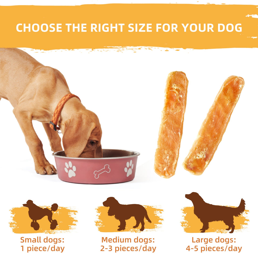 Dog Treats Chicken Jerky Training Treats, Slow Roasted Snacks for Medium and Large Dogs Chewy Treats 10.6 Ounce (Chicken Fillet)