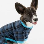 Blue Plaid Dog Pajamas  Soft & Cozy Pet Onesie for Ultimate Comfort