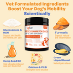 Dogs Glucosamine Chews with Chondroitin + MSM + Omega-3 for Joint Support, 180ct