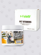 Helety Dog Vitamins for Skin & Coat Care, for Dogs & Puppies, 110 Soft Chews Canine Nutritional Supplement