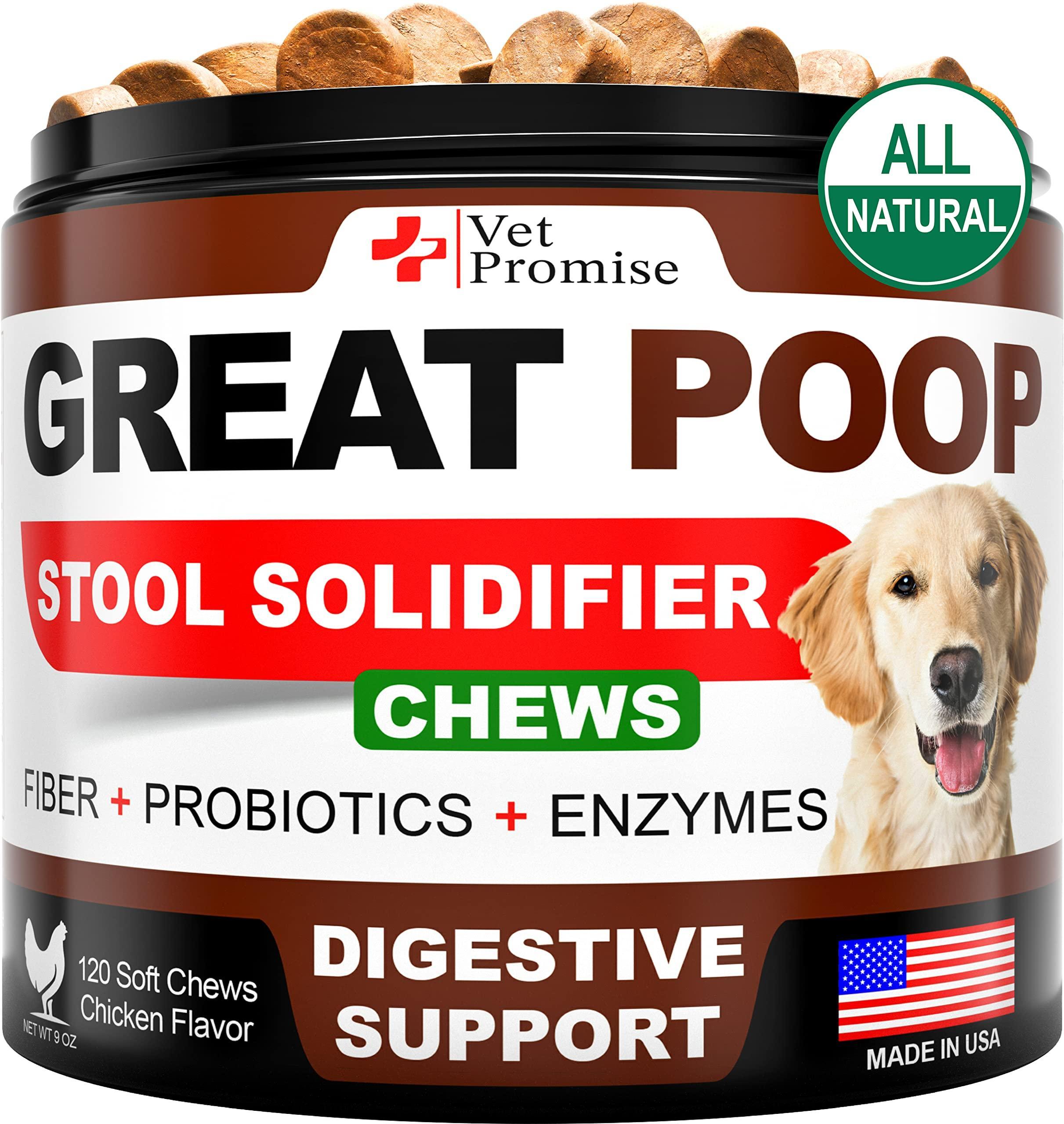 Great Poop Dog Stool Solidifier - Probiotics + Fiber + Enzymes