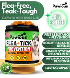 Natural Flea and Tick Prevention for Dogs Chewables