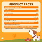 Dog Pumpkin Powder 4000mg with Apple Flesh 500mg & Digestive Enzymes, 60 Servings