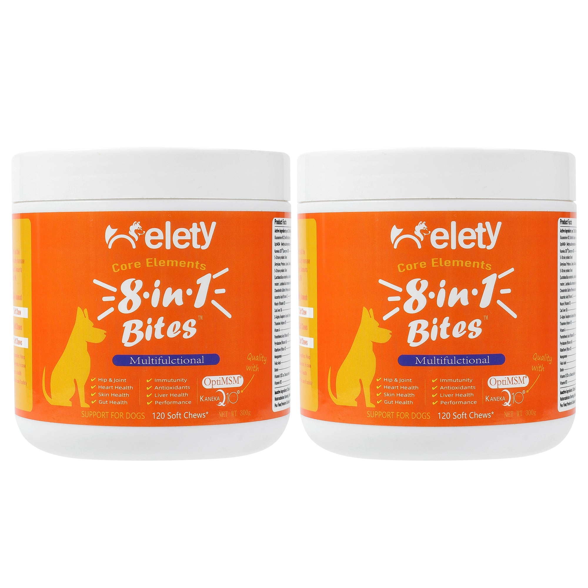 Helety Pet 8-in-1 Multivitamin 120 Soft Chews for Dogs