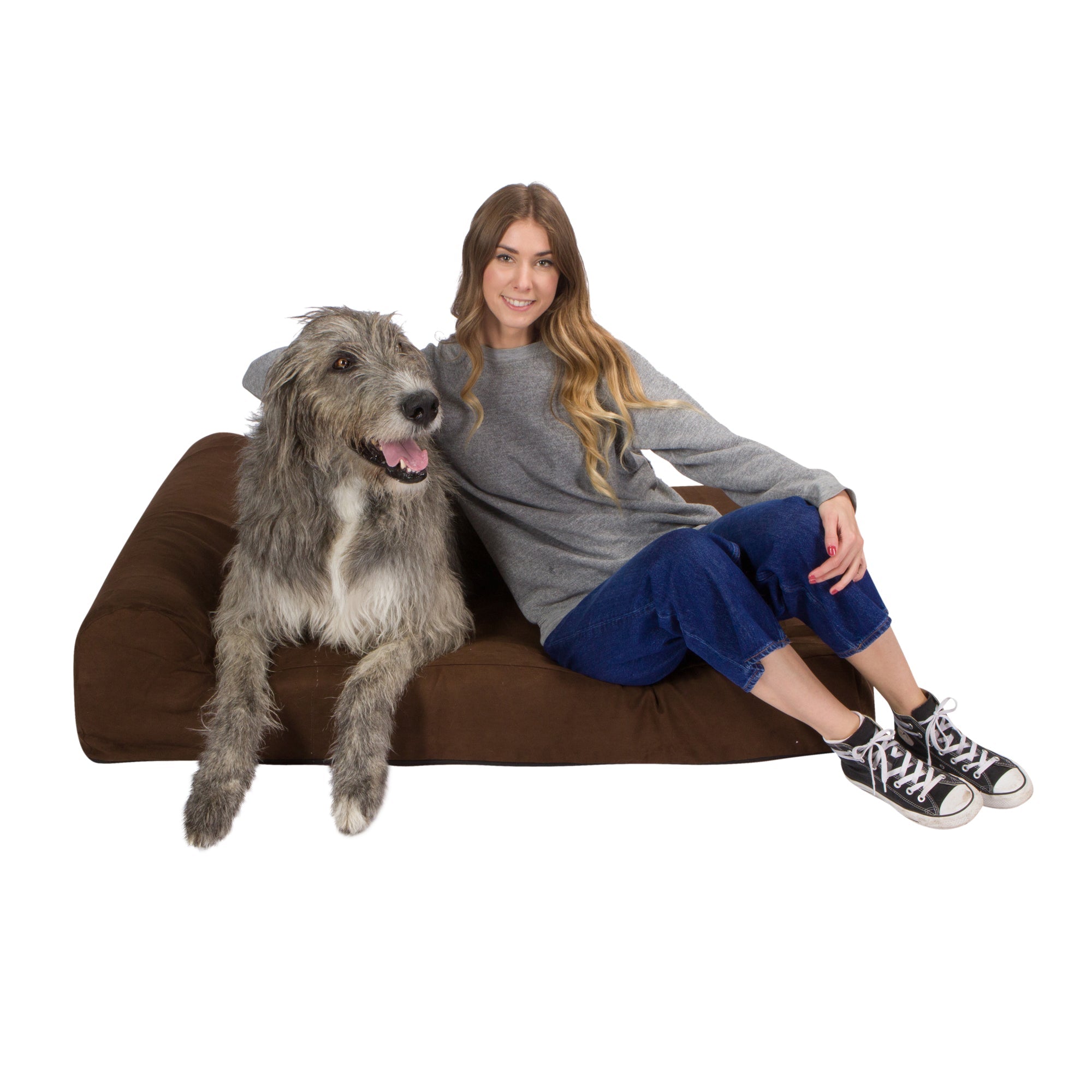 Pet Support Systems Lucky Dog Orthopedic 7" Memory Foam Dog Bed with Bolster - REFURBISHED