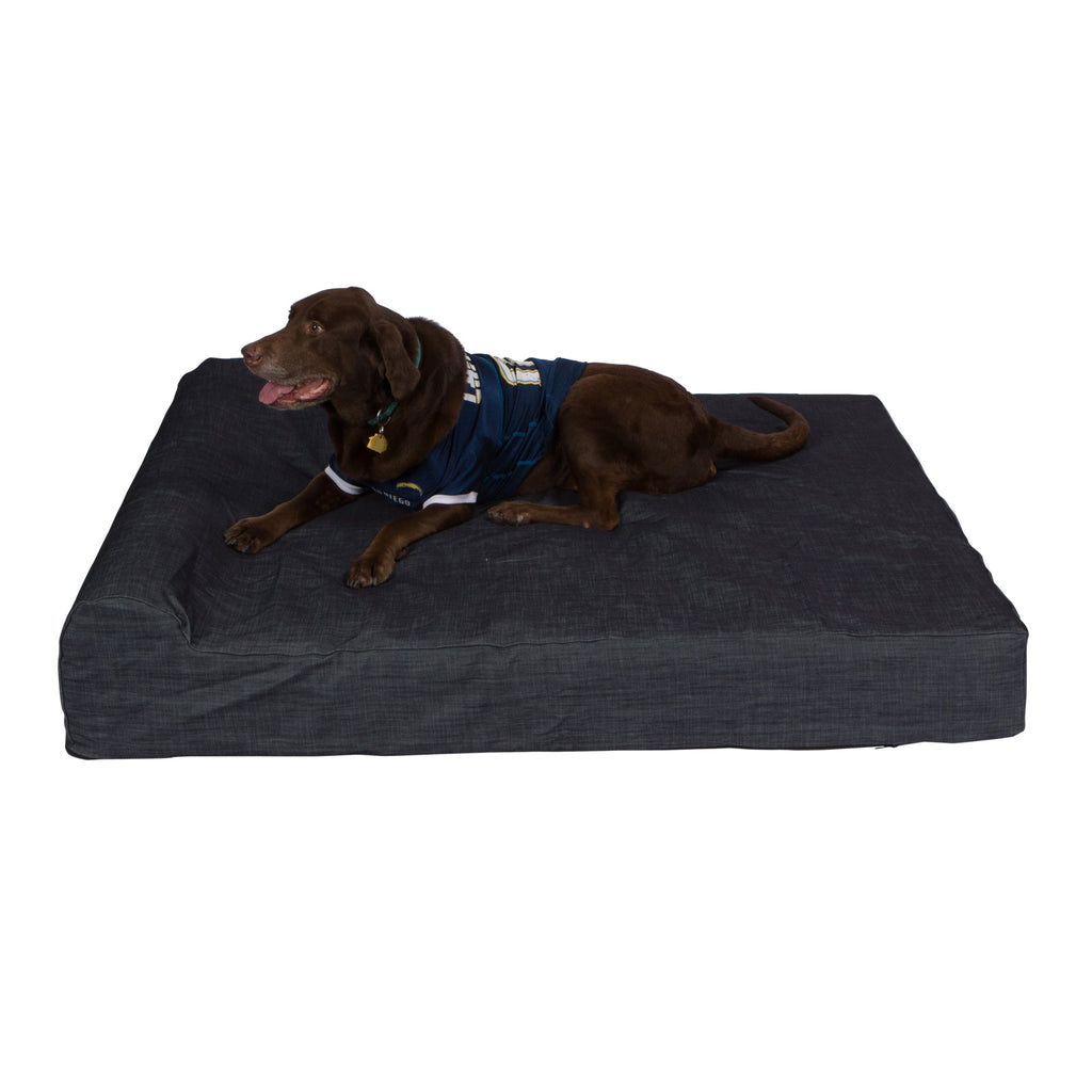 Pet Support Systems Lucky Dog Orthopedic 7" Memory Foam Dog Bed with Bolster - REFURBISHED
