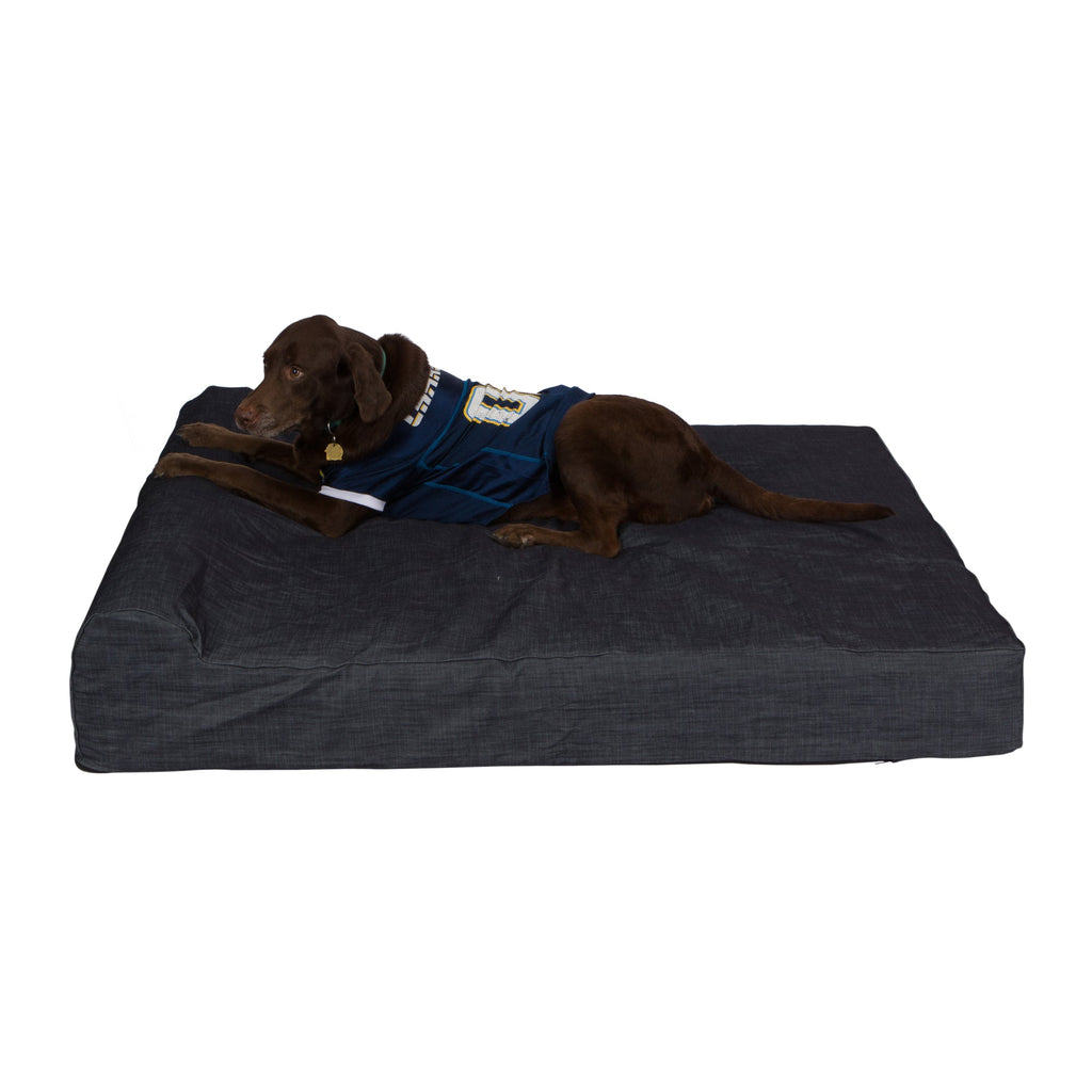 Pet Support Systems Lucky Dog Orthopedic 7" Memory Foam Dog Bed with Bolster - REFURBISHED
