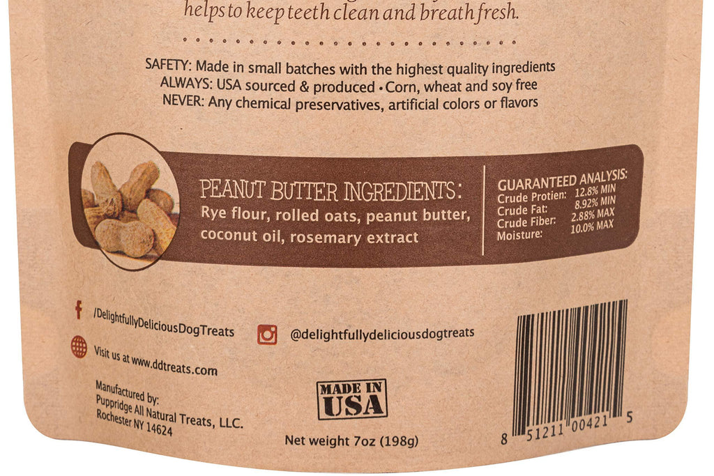 Delightfully Delicious Dog Treats Made in USA All Natural Oven Baked