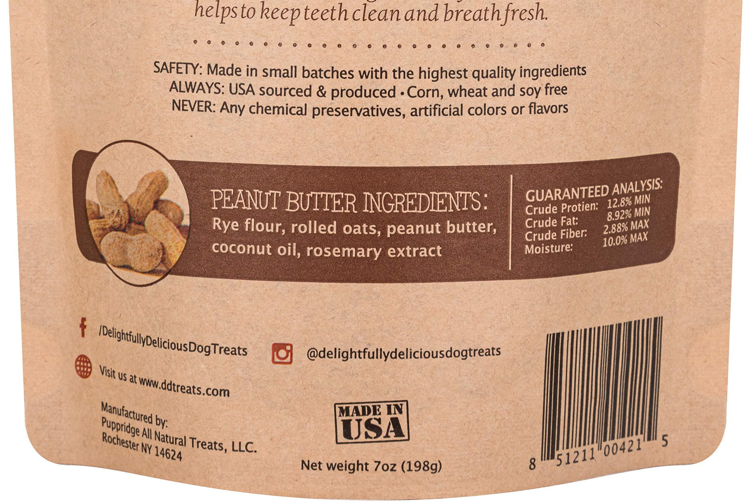 Delightfully Delicious Dog Treats Made in USA All Natural Oven Baked