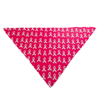 Breast Cancer Awareness Pink Tie On Dog Bandana