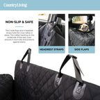 Waterproof Backseat Car Hammock Dog Cover  Non-Slip & Scratch Proof