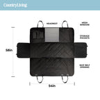 Waterproof Backseat Car Hammock Dog Cover  Non-Slip & Scratch Proof