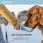 💧 Portable Dog Water Bottle – Leak-Proof, Foldable with Charcoal Filter