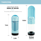 💧 Portable Dog Water Bottle – Leak-Proof, Foldable with Charcoal Filter