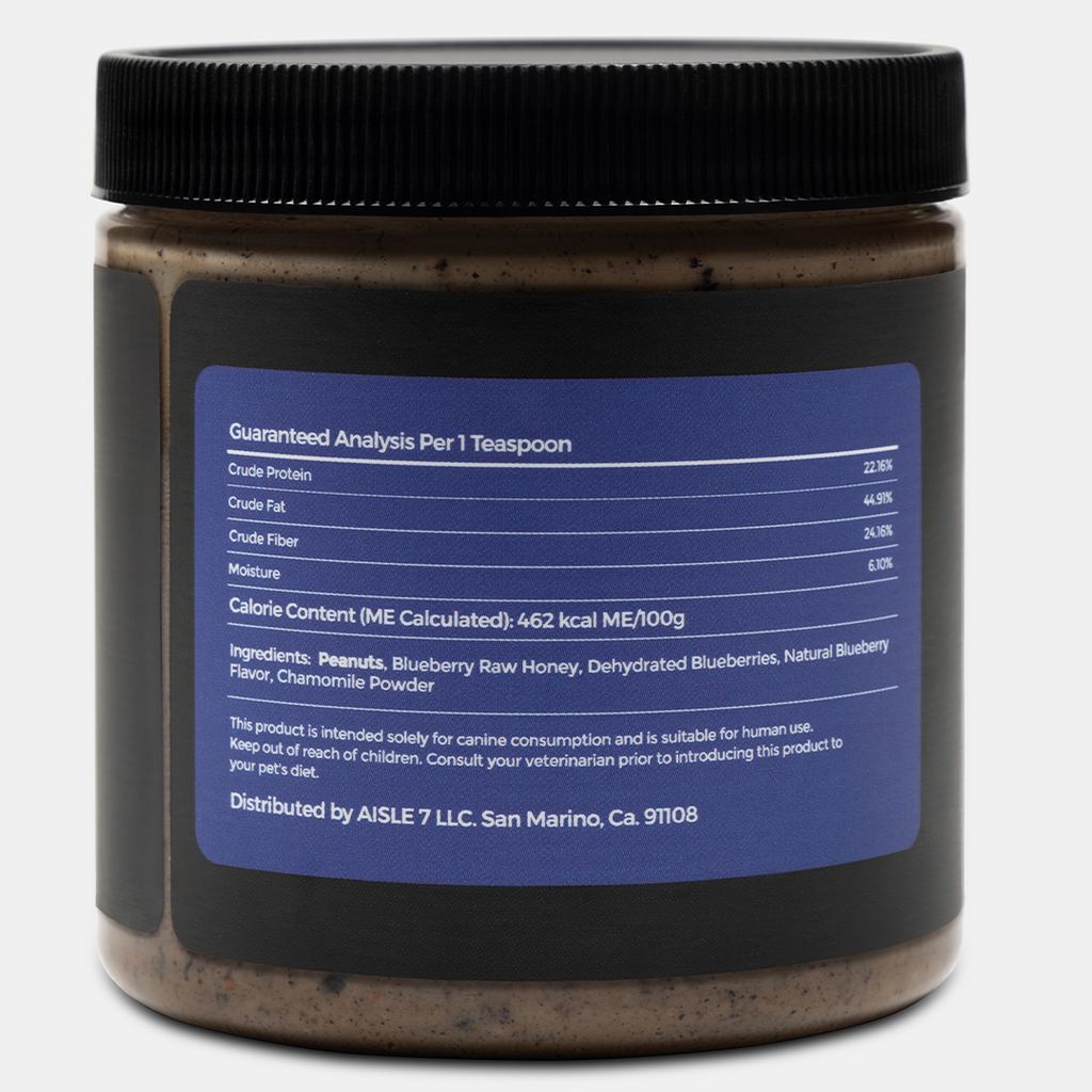 Blueberry Chamomile Peanut Butter For Dogs