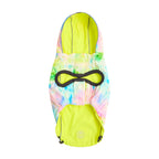 Reversible Raincoat - Neon Yellow with Tie Dye