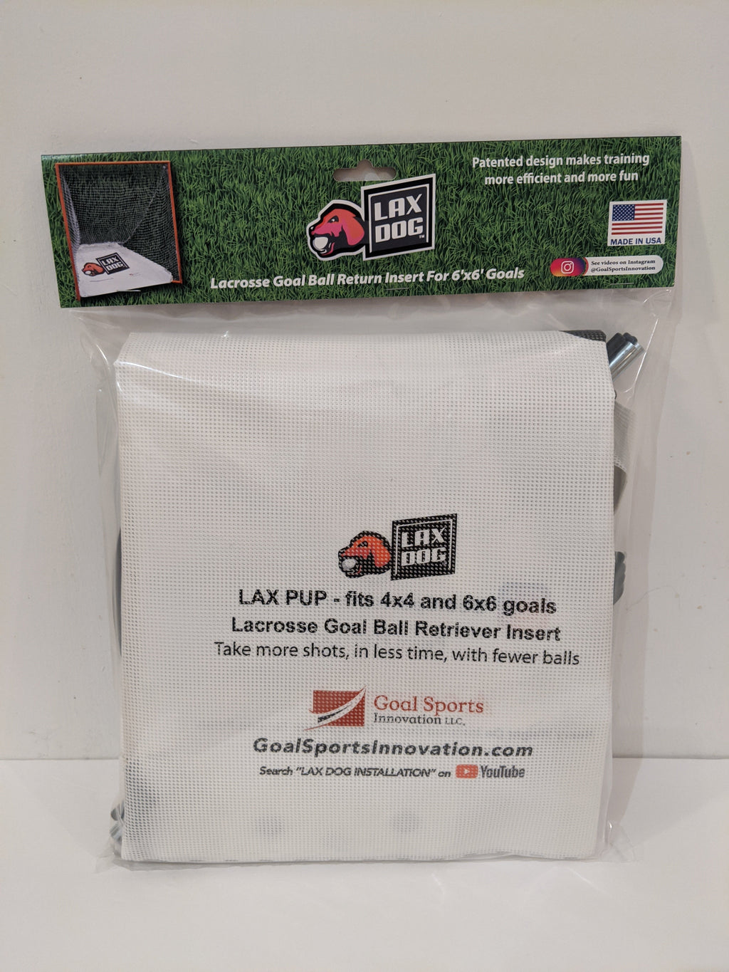 Lax Dog - Lax Pup for 4x4 or 6x6 Lacrosse Goals