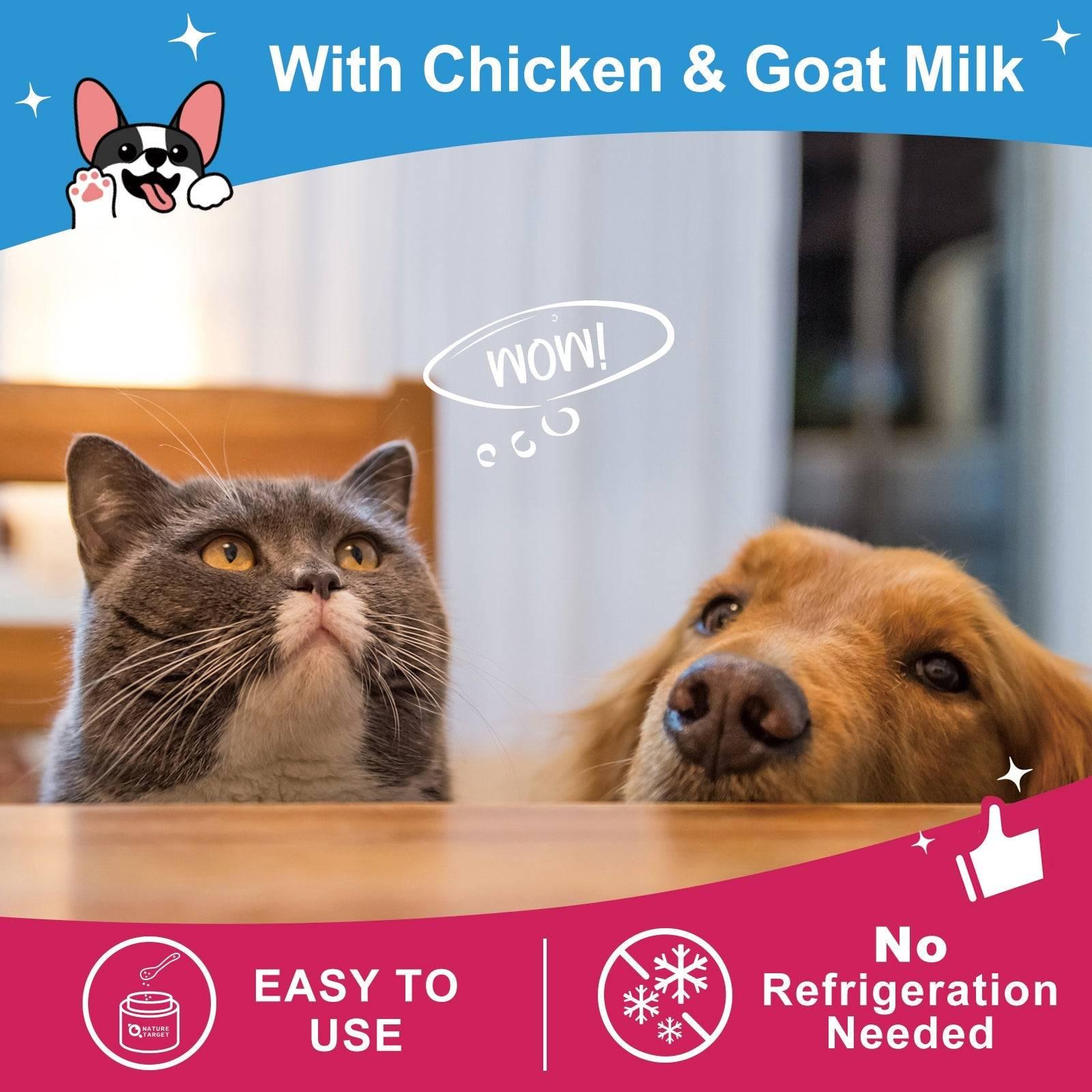 10-in-1 Multivitamin for Dogs & Cats, Glucosamine + Probiotics 5B CFUs + Omega-3, Chicken Flavor, 90 Servings