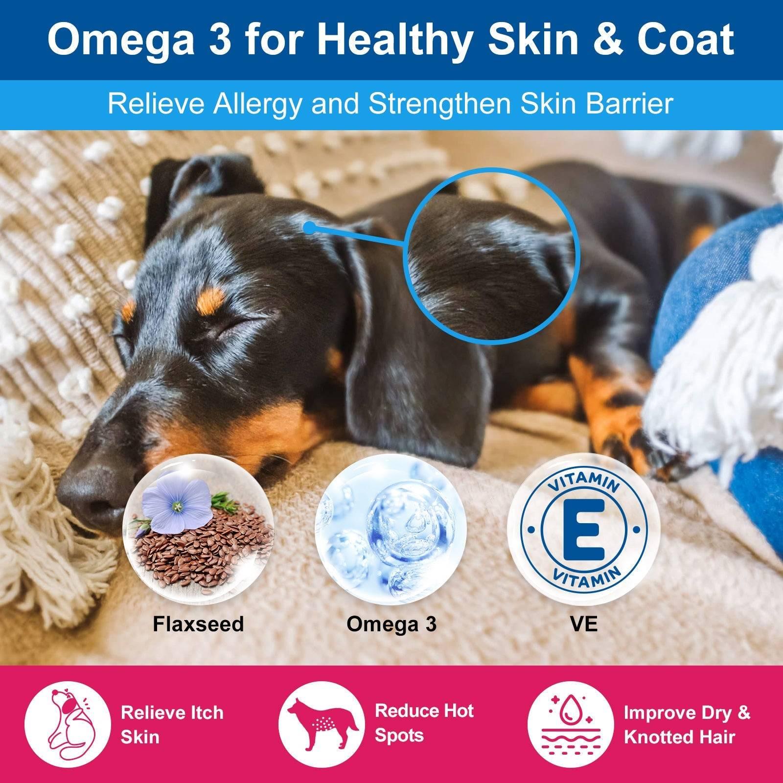 10-in-1 Multivitamin for Dogs & Cats, Glucosamine + Probiotics 5B CFUs + Omega-3, Chicken Flavor, 90 Servings