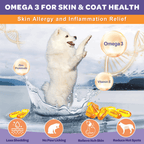 Probiotics 6B CFUs + Omega-3 for Dogs & Cats, Chicken Flavor, 120 Chews